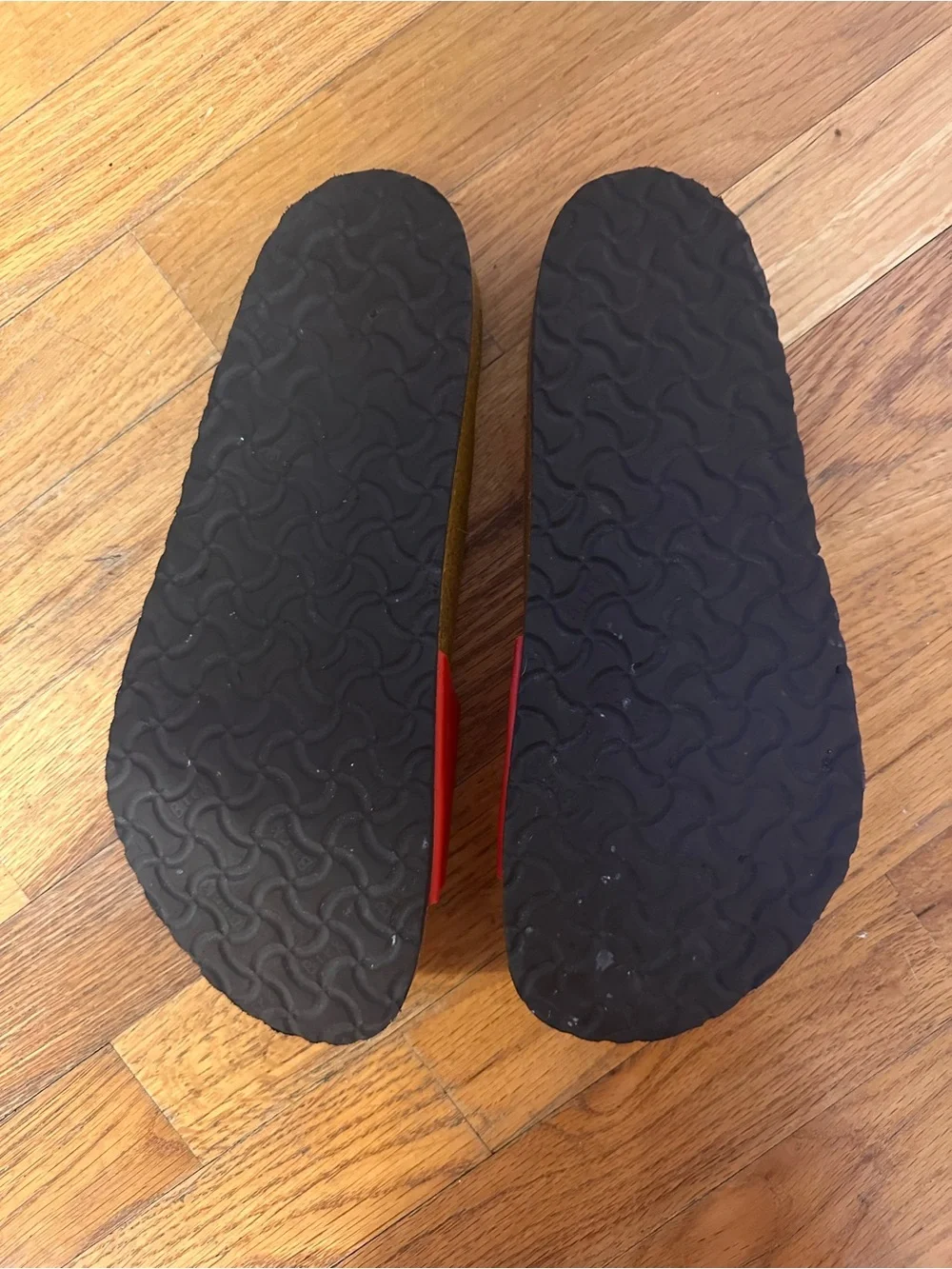 Birkenstock Single Strap Sandals with Black Buckles